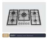 اجاق گاز صفحه ای 5 شعله رو استیل برند پارس ملی مدل GS51