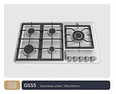 اجاق گاز 5 شعله صفحه استیل پارس ملی مدل GS55