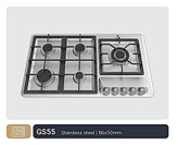 اجاق گاز 5 شعله صفحه استیل پارس ملی مدل GS55