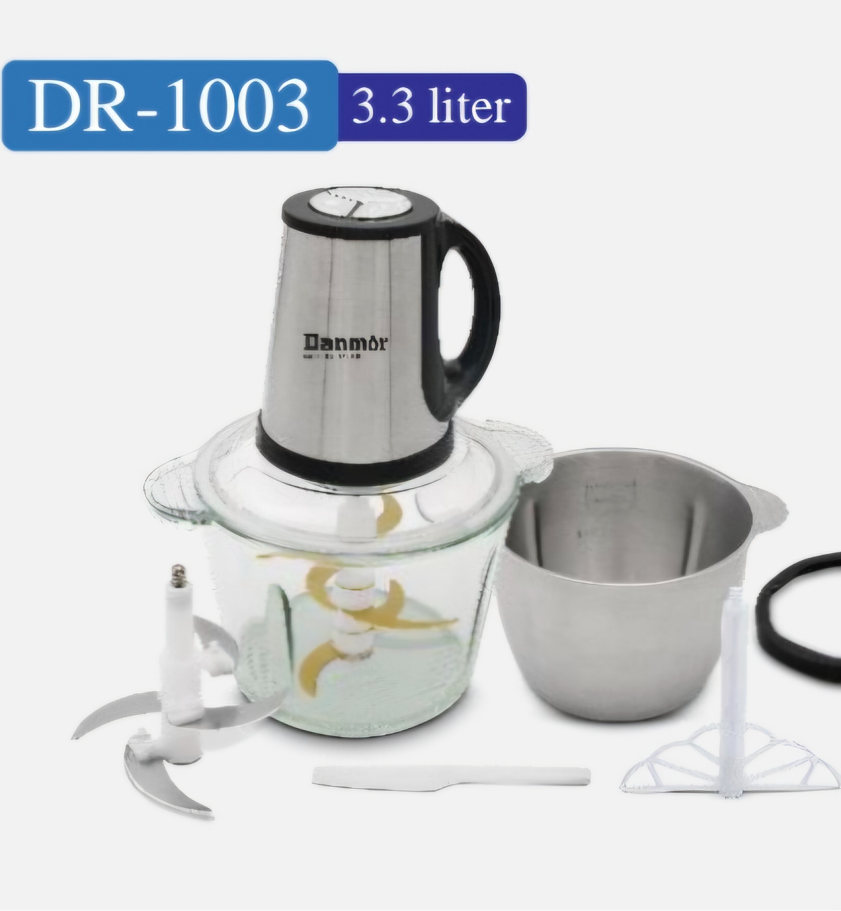 خردکن دانمور مدل DR-1003 ظرفیت ۳ لیتر دوکاسه