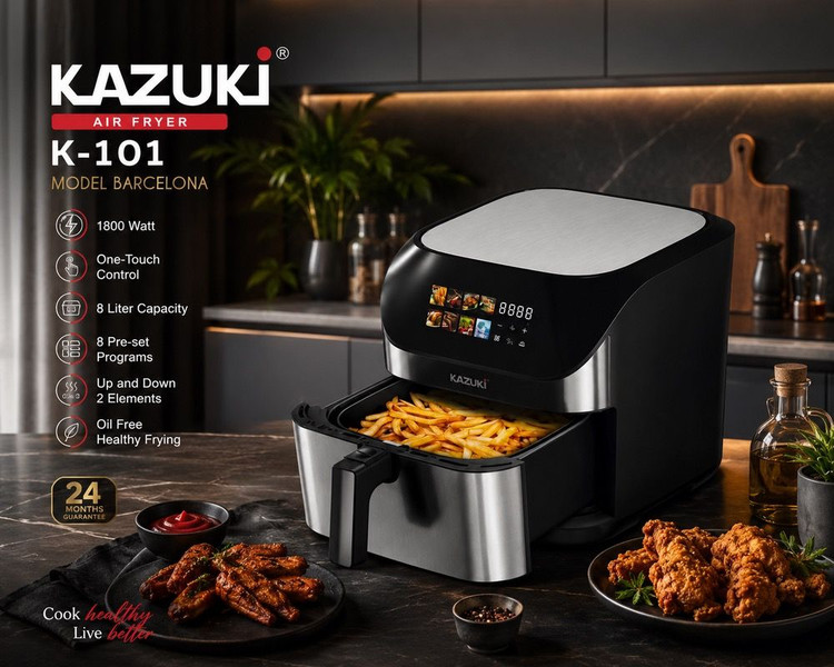 سرخ کن دو المنت کازوکی مدلk-101ظرفیت 8لیتری