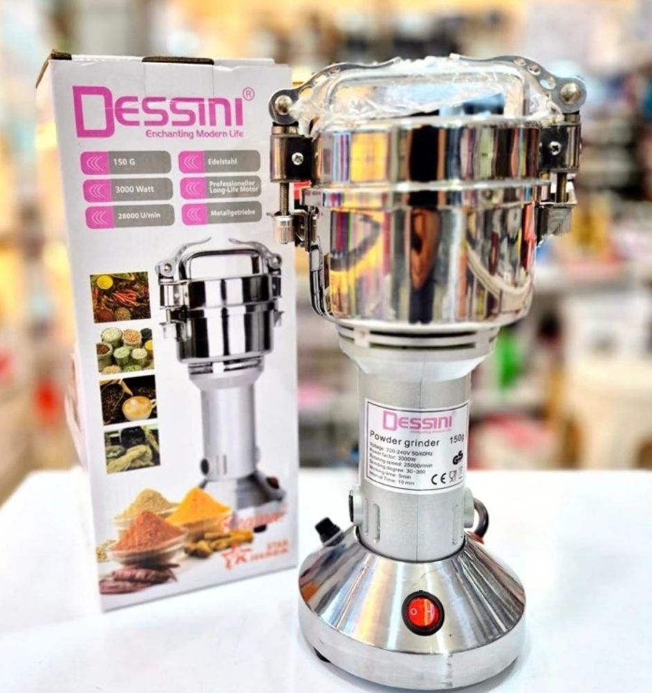 آسیاب نیمه صنعتی دسینی مدل KD150 ظرفیت ۱۵۰ گرم