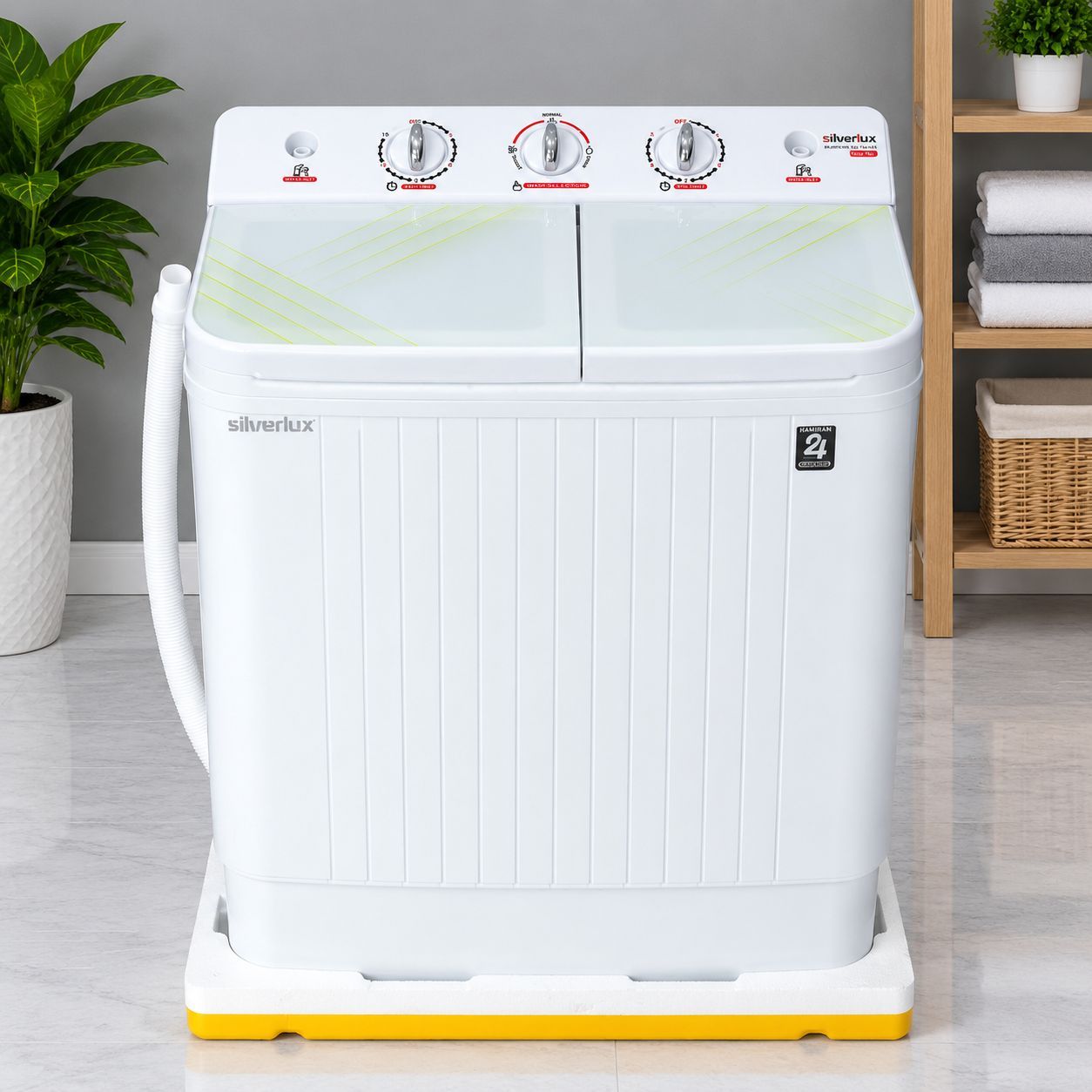 مینی واش سیلور لوکس مدل SLW450T ظرفیت ۳.۵ کیلوگرم دوقلو