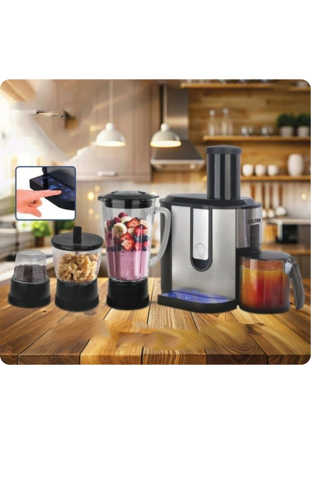آبمیوه گیری 4 کاره دیجیتال بلیتان مدل BT-7163