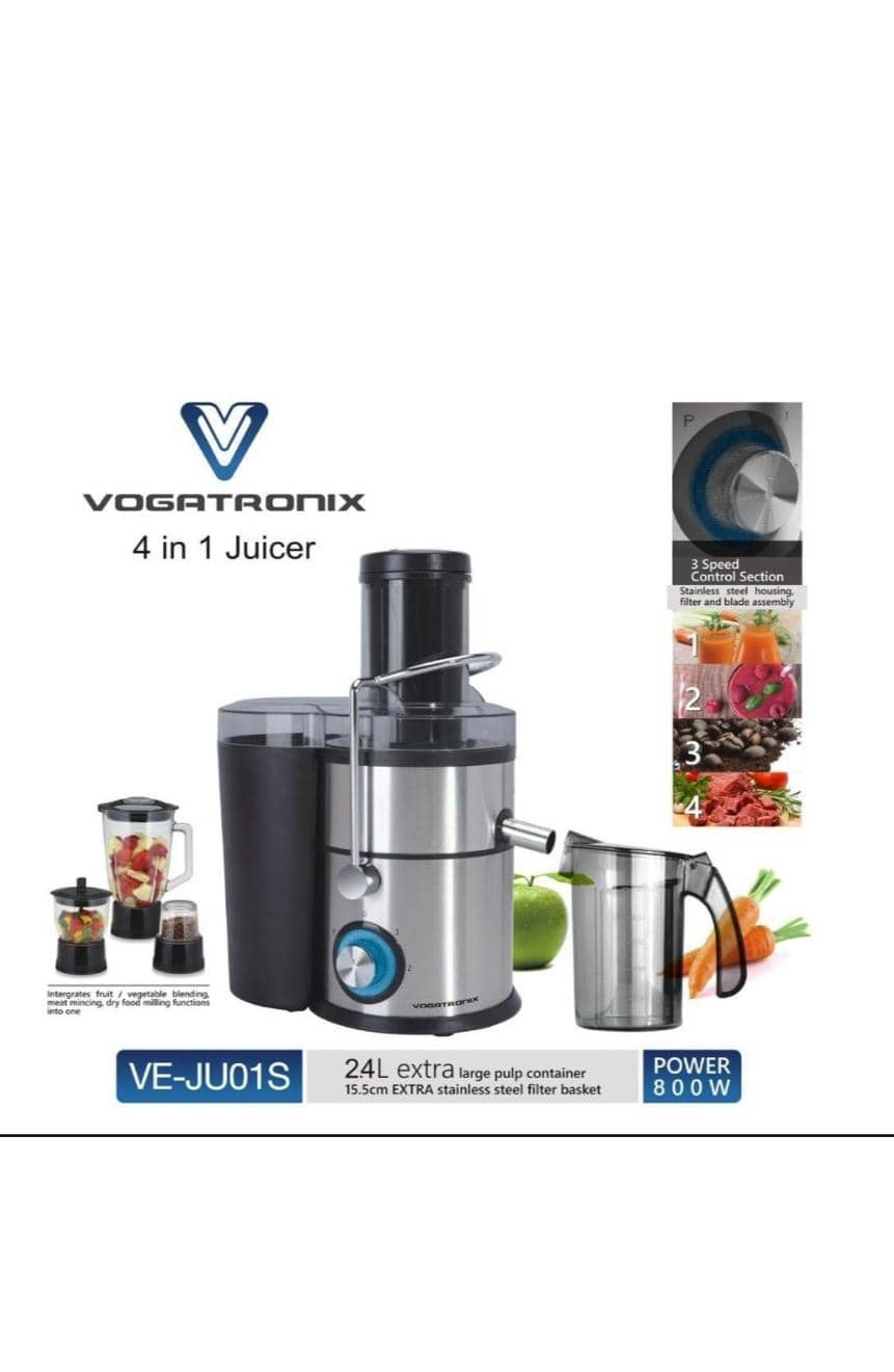 آبمیوه گیری وگاترونیکس مدل VE-JU01S چهار کاره